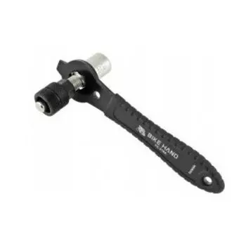 Съемник шатунов BIKEHAND YC-216A-15 для систем "под квадрат", со съемным наконечником, черный, 6-230014