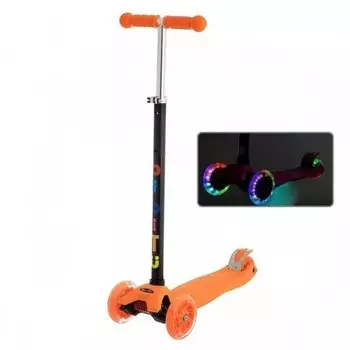 Самокат BIBITU "CAVY", детский, трехколесный, оранжевый, SKL-07-OR