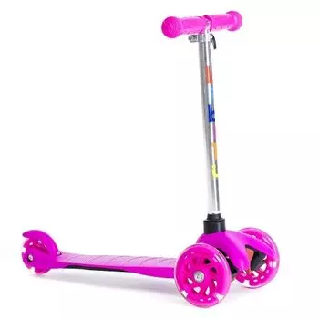 Самокат BIBITU "JAY", детский, трехколесный, розовый, SKL-06L-PN