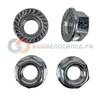 Гайка оси втулки Kenli, 3/8", серебристый, KL-H24