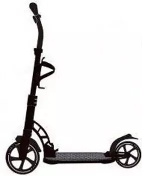 Самокат COD-X 5.0, двухколёсный, складной, нагрузка до 100 кг, чёрный, 00-180036