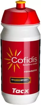 Фляга велосипедная Tacx Pro Teams Cofidis, 500 мл, бело-красный, T5749.09