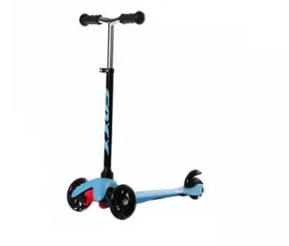 Самокат для детей FOXX, 120*76 мм, черный/синий, FXA.DISCOKIDS.BBL21