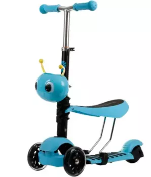Самокат для детей FOXX, трансформер, голубой, FXA.SDISCOKIDS.BL21
