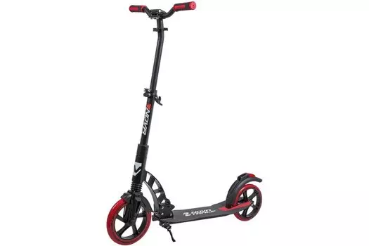 Самокат для детей NOVATRACK DEFT, алюминий, амортизатор, колеса 230*200 мм PU, эргономичный Y-руль, 230FS.DEFT.BBK9