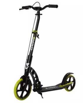 Самокат для детей NOVATRACK DEFT PRO, алюмини, амортизатор, колеса 230*200 мм PU, эргономичный Y-руль, 230BFS.DEFT.BLM21