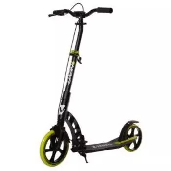 Самокат для детей NOVATRACK DEFT PRO, алюмини, амортизатор, колеса 230*200 мм PU, эргономичный Y-руль, 230BFS.DEFT.BLM21