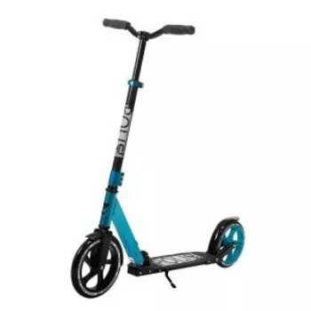 Самокат для детей NOVATRACK POLIS PRO, алюминий, складной с помощью кнопки на раме, эргономичный Y-руль, 230.POLIS.BK21