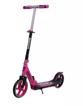 Самокат для детей NOVATRACK POLIS, сталь+пластик, складной, ватер стикер, колеса 200 мм, розовый, 200P.POLIS.PN9
