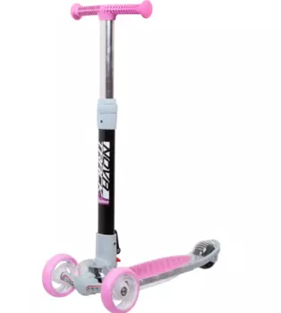 Самокат для детей Novatrack RainBow, 120*80 мм, складной, розовый, 120PROT.RAINBOW.PN20
