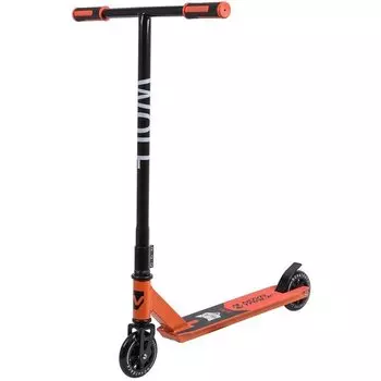 Самокат для детей NOVATRACK WOLF'20, 110 мм, черный/оранжевый, 110P.WOLF.BOR9