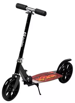 Самокат Farfello GG-45, двухколёсный, складной, нагрузка до 100 кг, колёса 200 мм, черный