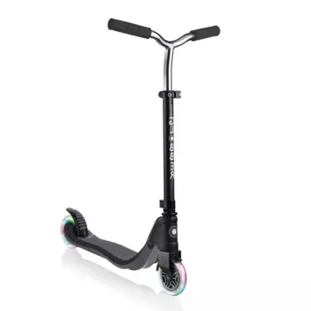 Самокат Globber FLOW 125 LIGHTS, двухколесный, светящиеся колеса, нагрузка до 100 кг, черный, 472-120-2