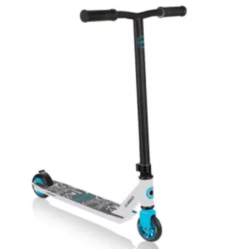Самокат Globber GS 360°, трюковый, двухколесный, нагрузка до 100 кг, белый, 620-009