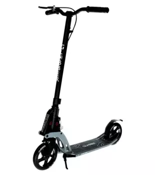 Самокат Globber ONE K180 BR, складной, двухколесный, с ручным тормозом, нагрузка до 100 кг, черный, 499-190