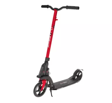 Самокат Globber ONE K180, складной, двухколесный, нагрузка до 100 кг, красный, 499-112