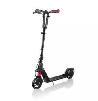 Самокат Globber ONE K 165 BR, складной, двухколесный, нагрузка до 100 кг, черный