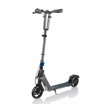 Самокат Globber ONE K 165 BR, складной, двухколесный, нагрузка до 100 кг, серо-синий