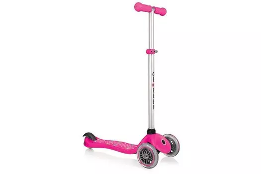 Самокат Globber PRIMO STARLIGHT, трехколесный, светящаяся платформа, розовый, 425-110-2