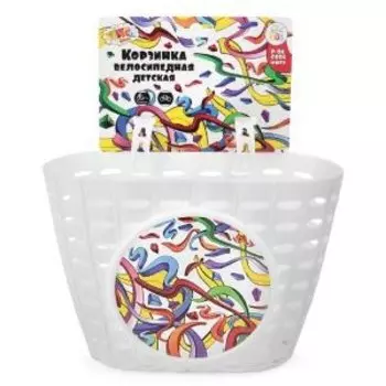 Корзинка детская на руль Vinca Sport для велосипеда, белая, 200x150x130мм, Cool, P 06 Cool white