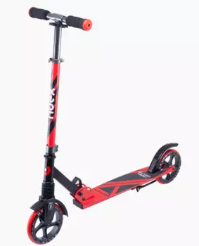 Самокат городской RIDEX Delta, 2-х колесный, складной, 180 мм, красный