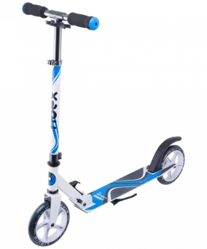 Самокат городской RIDEX Liquid, 2-х колесный, 180 мм, белый/синий