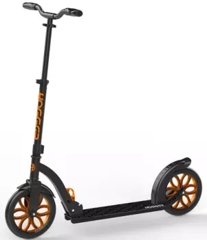 Самокат HOGGER CRUISER 250, двухколёсный,взрослый, регулируемый, черно-оранжевый, до 100 кг, 2019, SKL-043