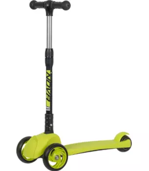 Самокат-кикборд Novatrack RainBow, 120*80 мм, лимонный, 120F.RAINBOW.LM20