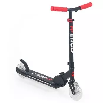 Самокат N.ERGO Aero С2, черный/красный