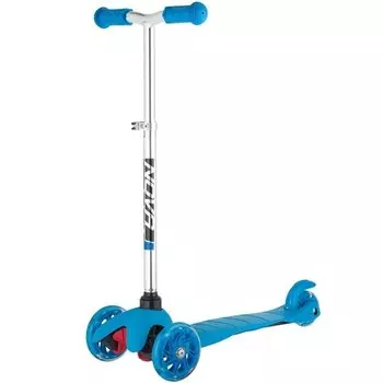 Самокат Novatrack Disco-kids Basic для детей,120*76 мм, эргономичный, синий, 120H.DISCOKIDS.DBL20