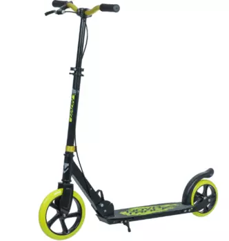 Самокат Novatrack Polis 230 Brake, 230/180 мм, лимонный, 230B.POLIS.LM20, 2020