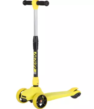 Самокат Novatrack RainBow, 120/80 мм, складной, желтый, 120C.RAINBOW.YL20