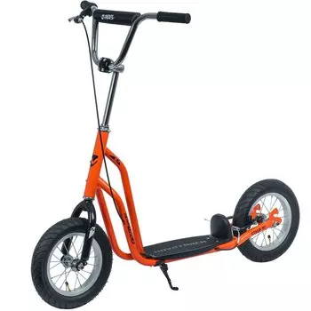 Самокат Novatrack STAMP N1, детский, двухколёсный, ручной тормоз V-brake, оранжевый, 2020, 12STAMPN1.OR20
