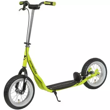 Самокат Novatrack STAMP N4, детский, ручной тормоз V-brake, двухколёсный, лимонный, 2020, 12STAMPN4.LM20