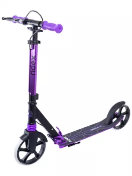 Самокат RIDEX Sigma 200 мм, ручной тормоз, черный/фиолетовый, SX18398