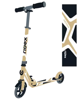 Самокат RIDEX Versa, 145 мм, бежевый, УТ-00020965