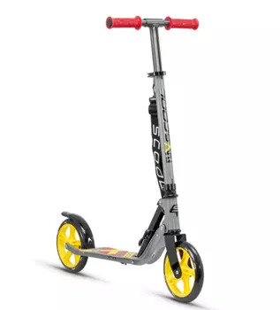 Самокат SCOOL flax 8.3, двухколесный, складной, черно-желтый, 2514