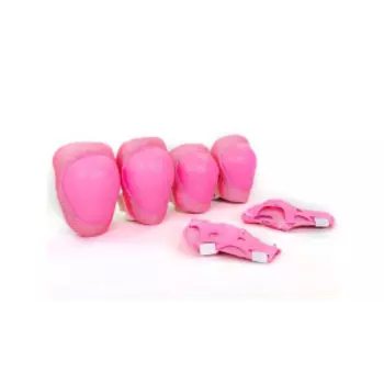 Защита TRIX, детская, комплект (наколенники, налокотники, защита запястий), розовый