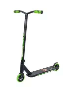 Самокат Tech Team DukeR 202, трюковый, подростковый, двухколесный, черно-зеленый, NN004006