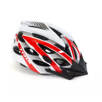 Шлем велосипедный TRIX, кросс-кантри, 25 отверстий, красно-белый, PNY20(L)WHITE-RED