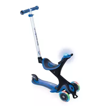 Самокат-трансформер Globber GO UP COMFORT PLAY LIGHTS, синий, 2020, 463-100 G