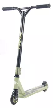 Самокат TRIX AGRESSOR, трюковый, двухколёсный, взрослый, сталь, до 100 кг, хаки, 2019, HT-03