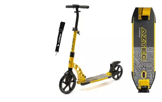 Самокат TRIX "AZTEC", двухколесный, регулируемый, взрослый, 2020, 12310010064 (Цвет: оранжевый )