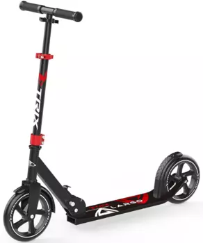 Самокат TRIX LARGO, складной, двухколёсный, взрослый, до 100 кг, черный, 2019, SKL-037