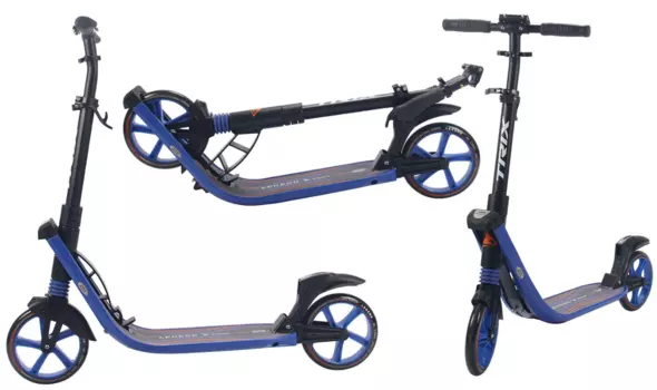 Самокат TRIX LEGEND, два амортизатора, сине-оранжевый, 2019, SKL-S01