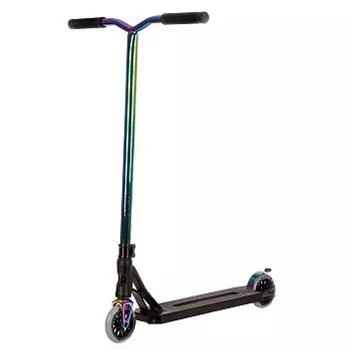 Самокат трюковый NOVATRACK PSYCHO"60 110A.PSYCHOP3.NC22, двухколесный, 110 мм, неохром-черный, SX23852