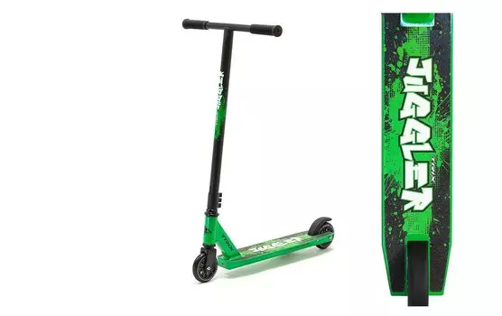 Самокат трюковый TRIX "JUGGLER", двухколесный, нагрузка до 100 кг, 2020, 12310010082 (Цвет: зеленый)