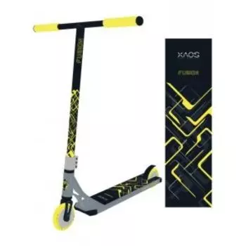 Самокат трюковый XAOS Fusion Yellow 120 мм, SX19658