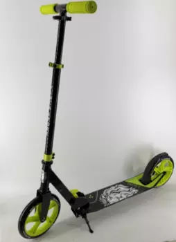 Самокат Vinca Sport, складной, PU колеса 200мм,алюминий+сталь, ABEC 7, черный, VSP 10 Lion