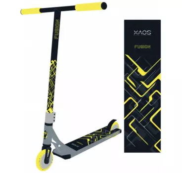 Самокат XAOS Fusion, трюковый, 120 мм, Yellow, УТ-00019658